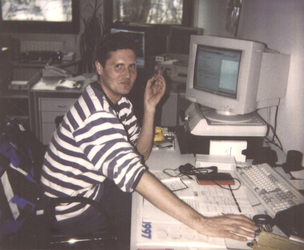Bernd Kornek als Video-Clip-Producer bei CityInfo - 1997 in Unterföhring - gegenüber von PRO7