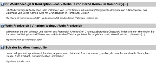 Bei "EURIP Cities": BK-Mediendesign & Konzeption - das Vaterhaus von Bernd Kornek 1984 mit Grundstcken in Hombourg/ Belgien
